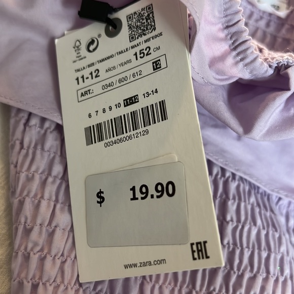Zara Tops Zara Kids Purple Ruffle Top Ruffle Bottom Poshmark